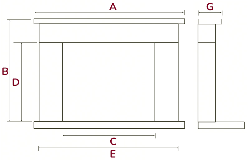 Napoli Mantelpiece Surround Best Seller
