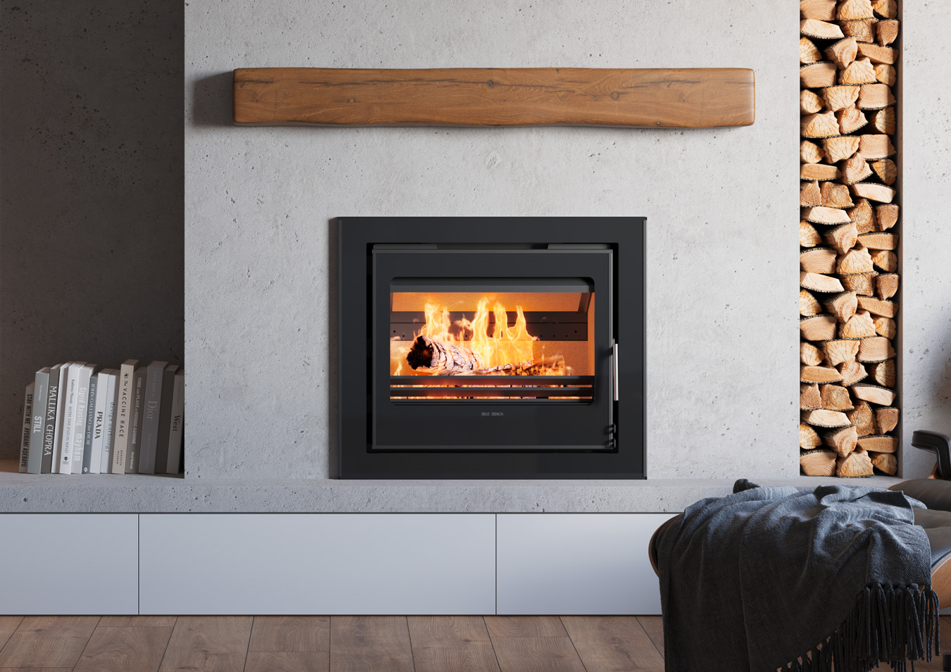 11kw Landscape stove lifestyle image VITAE EcoDesign